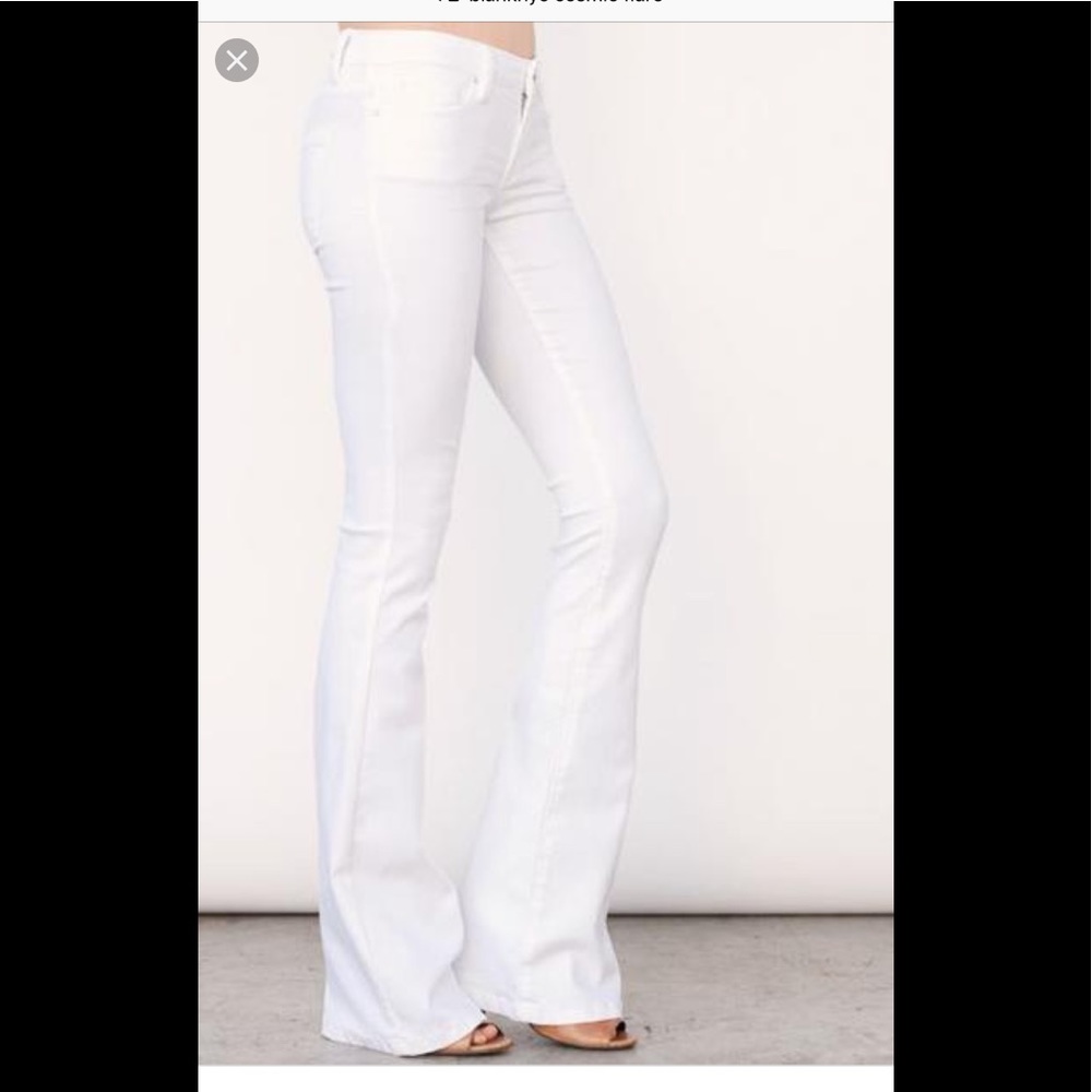 Blank NYC cosmic flare white jeans